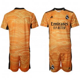 Jalkapallo Pelipaidat Real Madrid Maalivahti Lasten Vieraspaita 2021-2022 Lyhythihainen